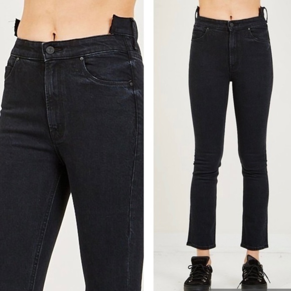 MOTHER Black Ankle & Cropped Jeans